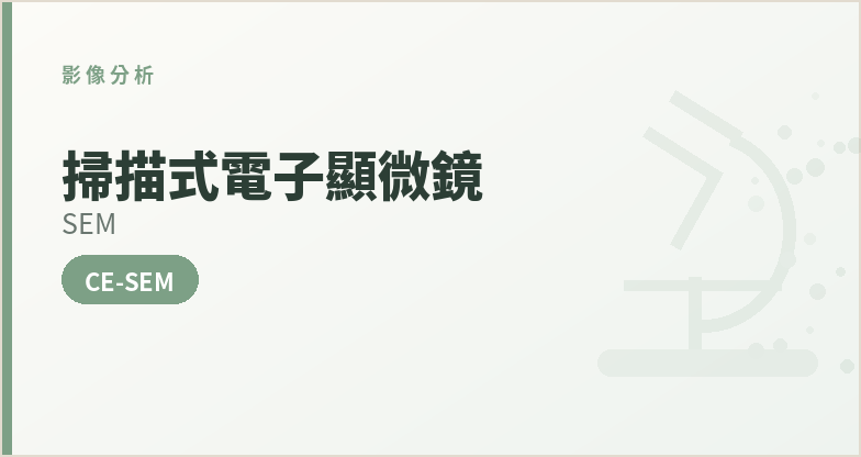 掃描式電子顯微鏡(CE-SEM)